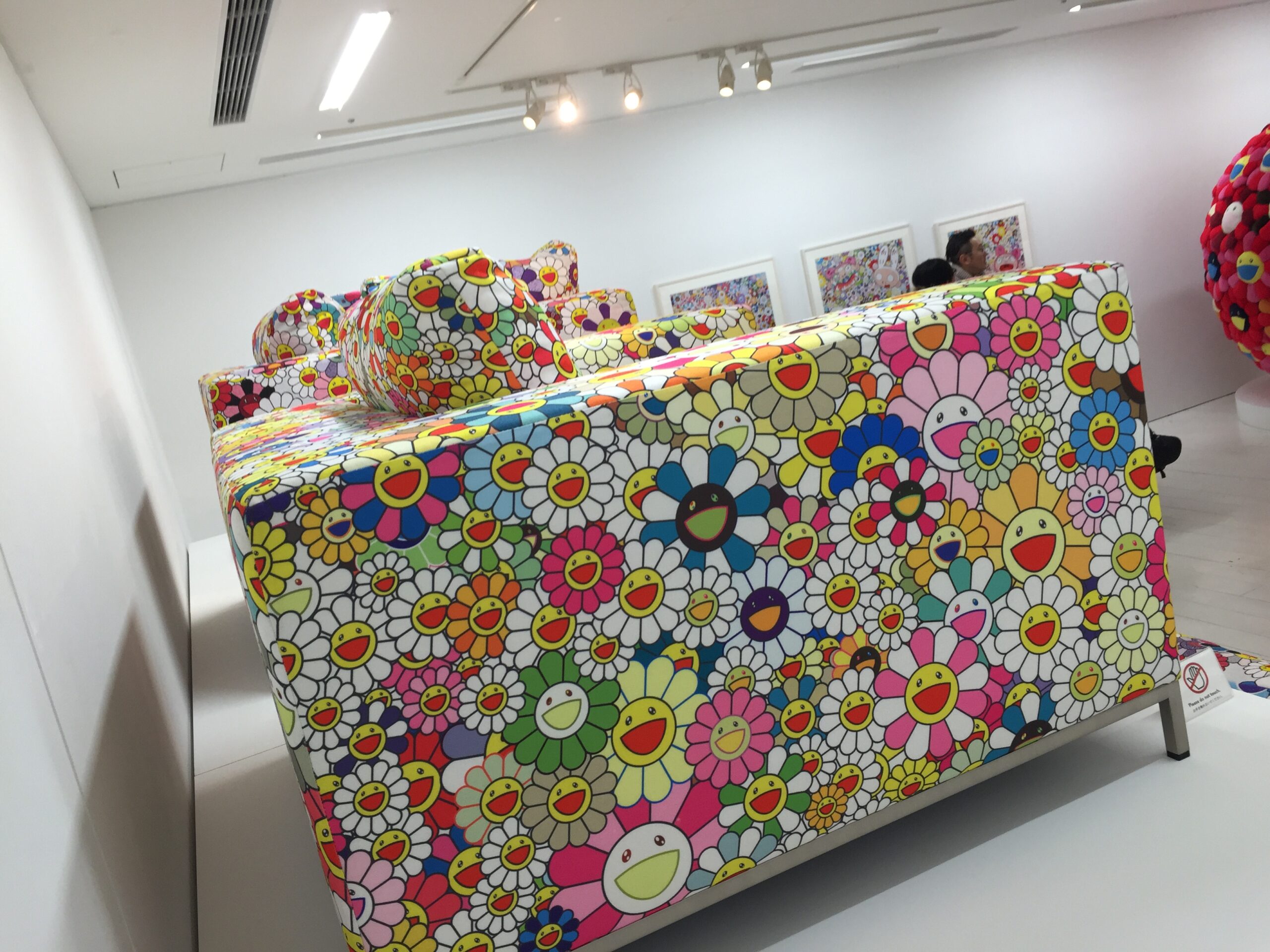 MURAKAMI TAKASHI One Seater Flower Sofa (Printed Fabric )